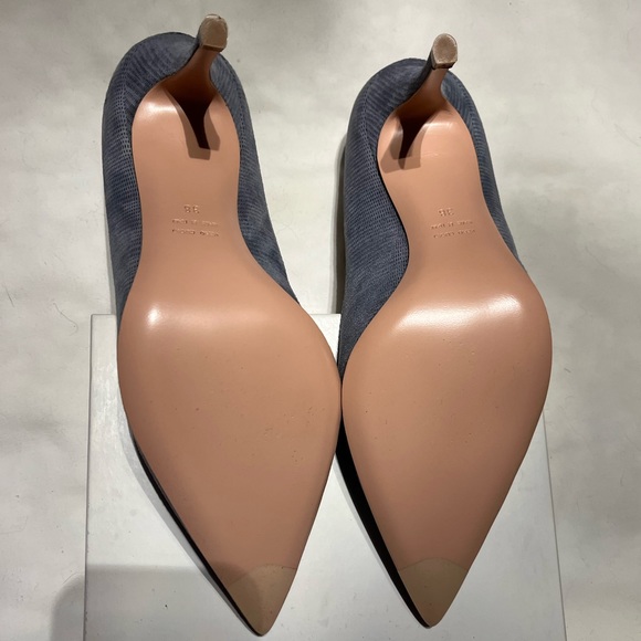 NEW La Canadienne blue suede Fairmont heels - Picture 7 of 9